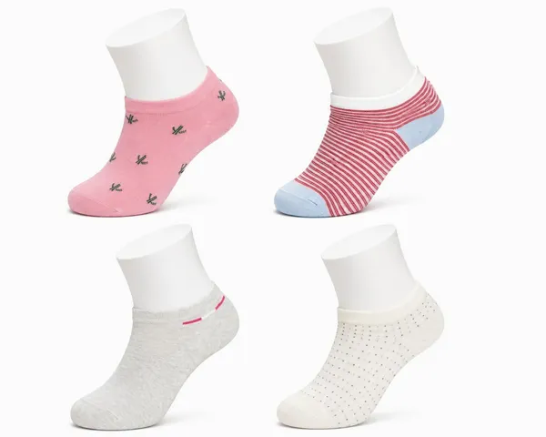 Multicolor_Cotton_Low_Cut_Seamless_Socks_For_Women_Pack_Of_4