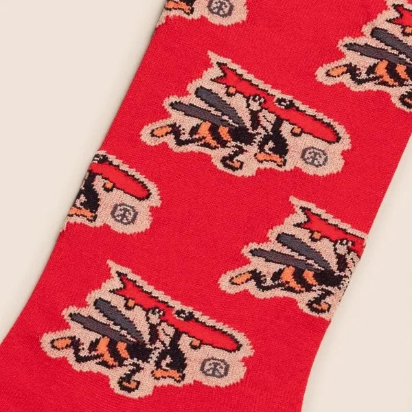 Red_Cotton_Crew_Length_Socks_For_Men_Pack_Of_2