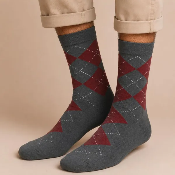 Grey_Cotton_Crew_Socks_For_Men_Pack_Of_2