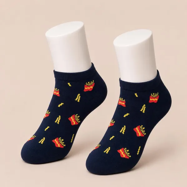 Multicolor_Cotton_Ankle_Socks_For_Men_Pack_Of_2
