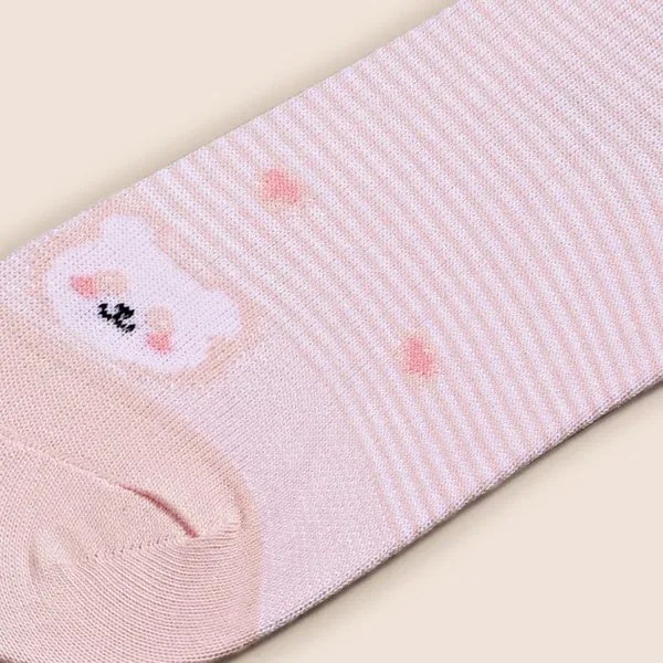 Multicolor_Cotton_Ankle_Socks_For_Women_Pack_Of_2