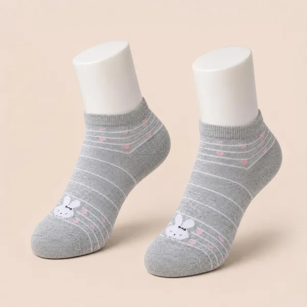 Multicolor_Cotton_Ankle_Socks_For_Women_Pack_Of_2