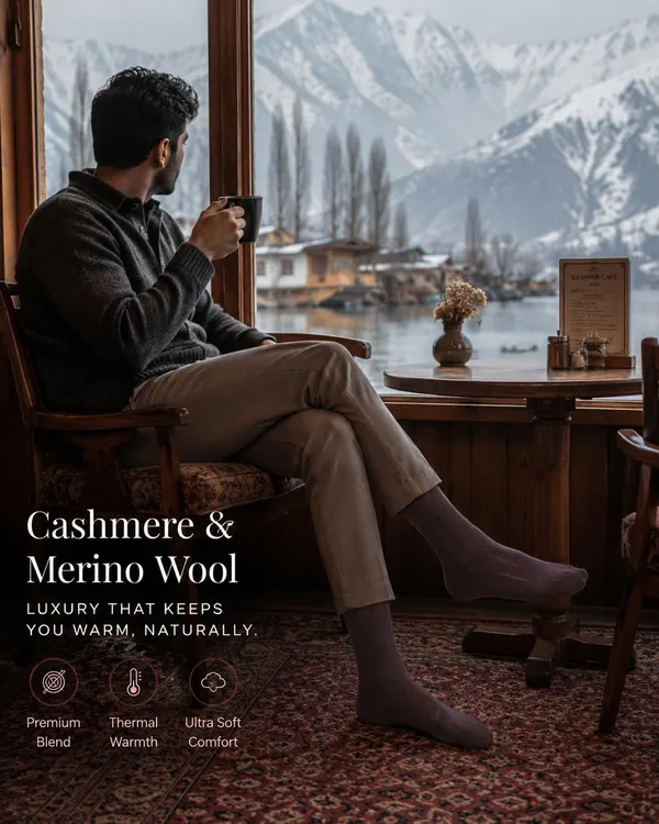Grey_Cotton_Calf_Length_Socks_For_Men_Pack_Of_1