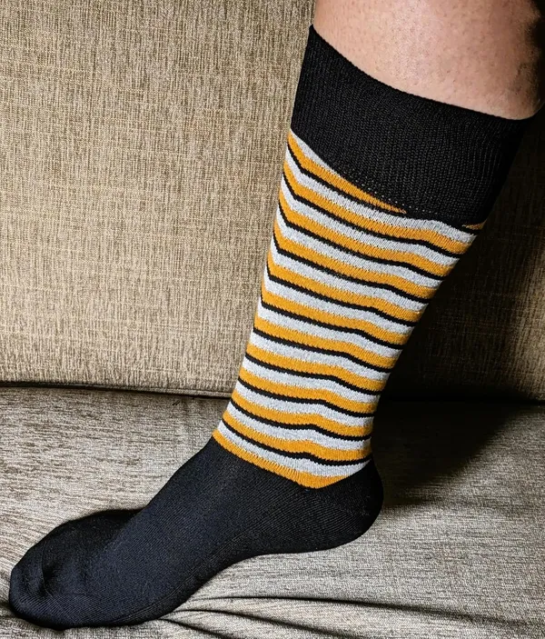 Orange_Cotton_Crew_Length_Socks_For_Unisex_Pack_Of_2
