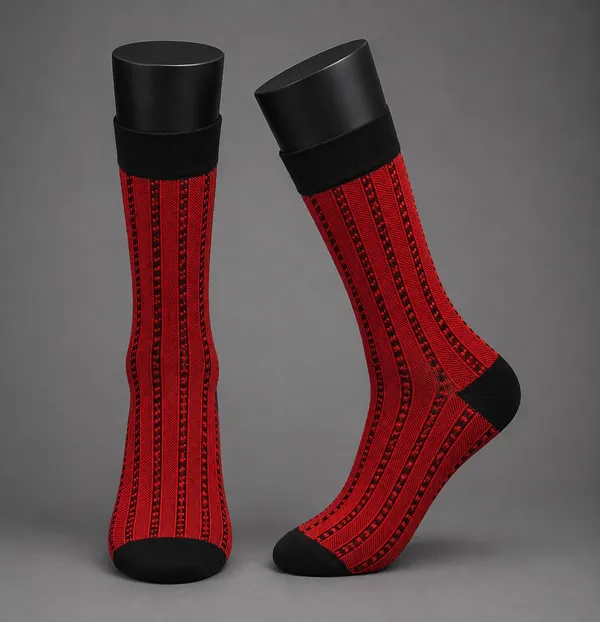 Black_Cotton_Crew_Length_Socks_For_Unisex_Pack_Of_2