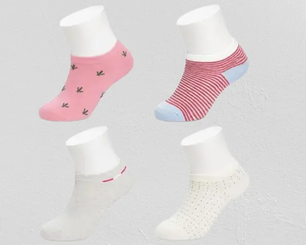 Multicolor_Cotton_Low_Cut_Seamless_Socks_For_Women_Pack_Of_4