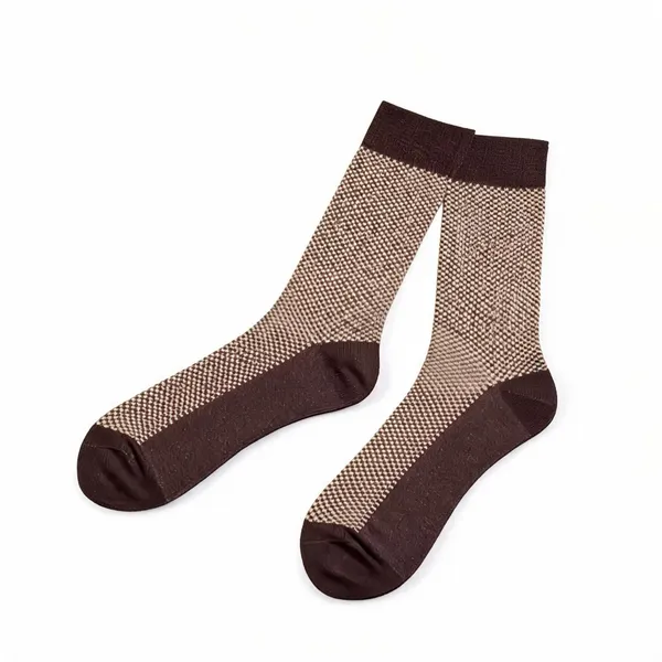 Brown_Cotton_Crew_Socks_For_Men_Pack_Of_2