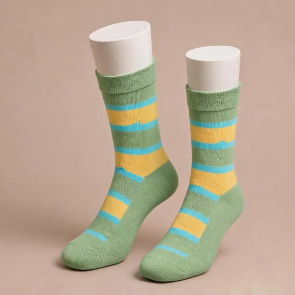 Green_Cotton_Crew_Length_Socks_For_Men_Pack_Of_2