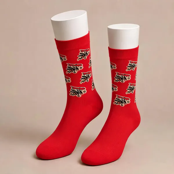 Red_Cotton_Crew_Length_Socks_For_Men_Pack_Of_2