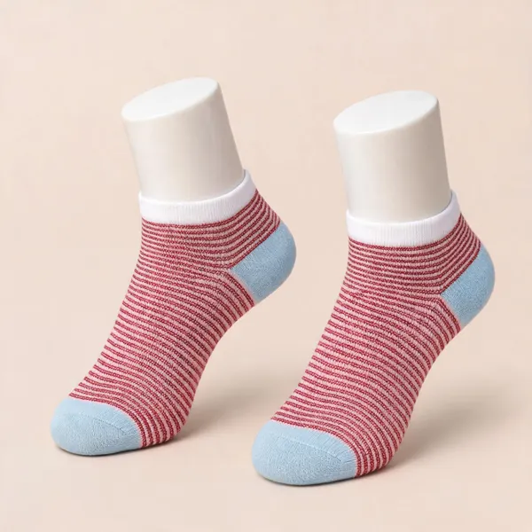 Multicolor_Cotton_Ankle_Socks_For_Women_Pack_Of_2