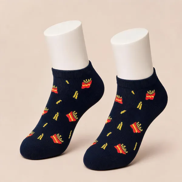 Multicolor_Cotton_Ankle_Socks_For_Men_Pack_Of_2