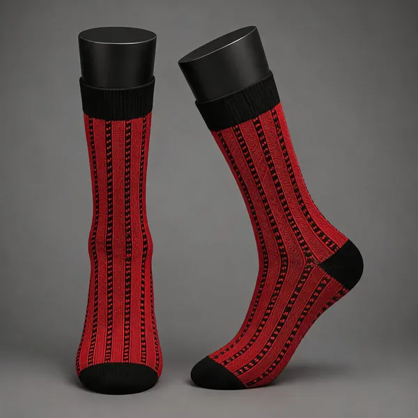 Black_Cotton_Crew_Length_Socks_For_Unisex_Pack_Of_2