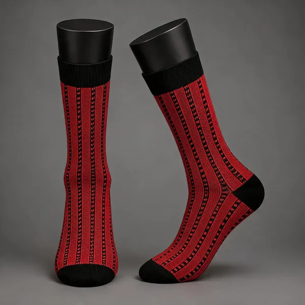 Black_Cotton_Crew_Length_Socks_For_Unisex_Pack_Of_2