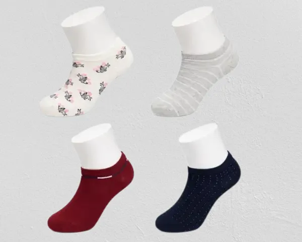 Multicolor_Cotton_Low_Cut_Seamless_Socks_For_Women_Pack_Of_4