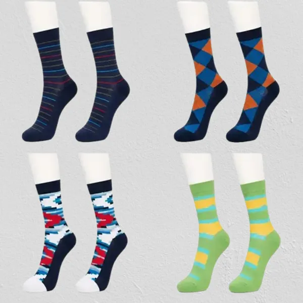 Multicolor_Cotton_Crew_Socks_For_Men_Pack_Of_4