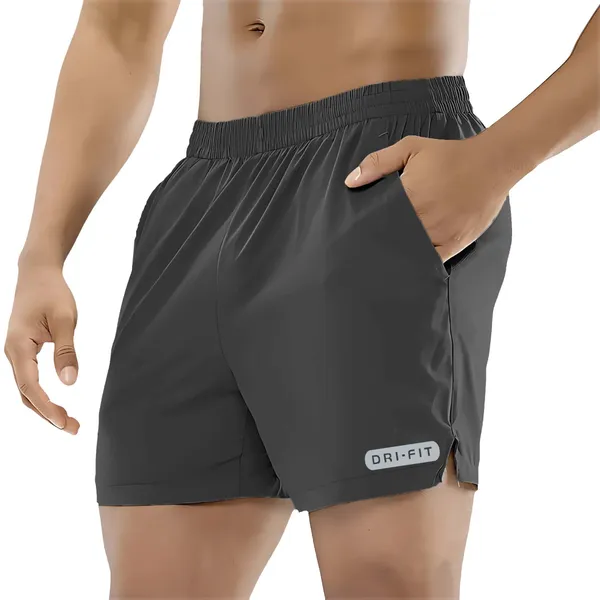 Pravaha_Dark_Grey_Polyester_Regular_Fit_Sports_Shorts_For_Men