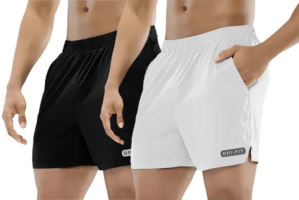 Black_&_White_Lycra_Regular_Fit_Shorts_For_Men_Pack_Of_2