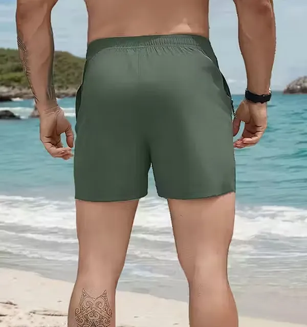 Pravaha_Green_Lycra_Regular_Fit_Reversible_Beach_Shorts_For_Men