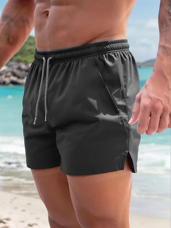 Pravaha_Dark_Grey_Lycra_Reversible_Beach_Shorts_For_Men