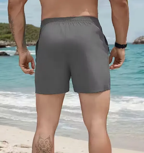 Pravaha_Grey_Lycra_Solid_Reversible_Beach_Shorts_For_Men