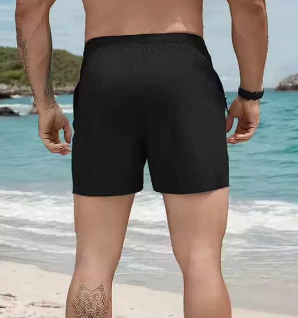 Pravaha_Black_Lycra_Reversible_Beach_Shorts_For_Men