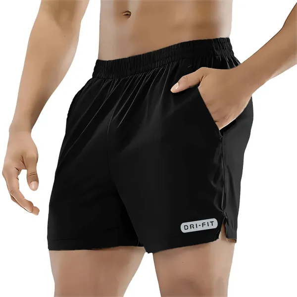 Pravaha_White_Lycra_Regular_Fit_Gym_Shorts_For_Men