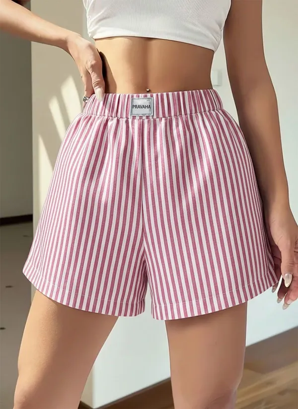 Pink_Cotton_Regular_Solid_Shorts_For_Women