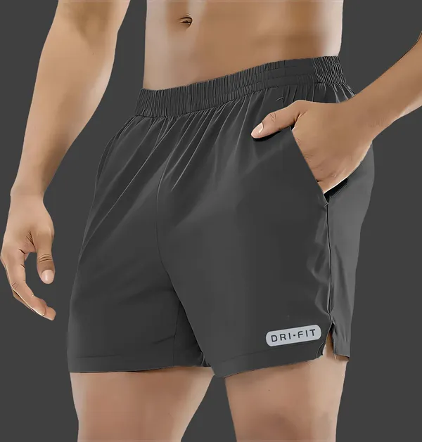 Dark_Grey_Lycra_Regular_Shorts_For_Men