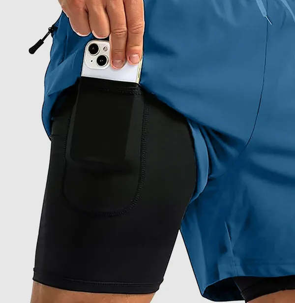 Pravaha_Blue_Polyester_2_In_1_Solid_Gym_Shorts_For_Men