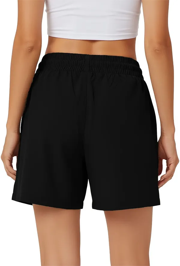 Black_Polyester_Regular_Sports_Shorts_For_Women