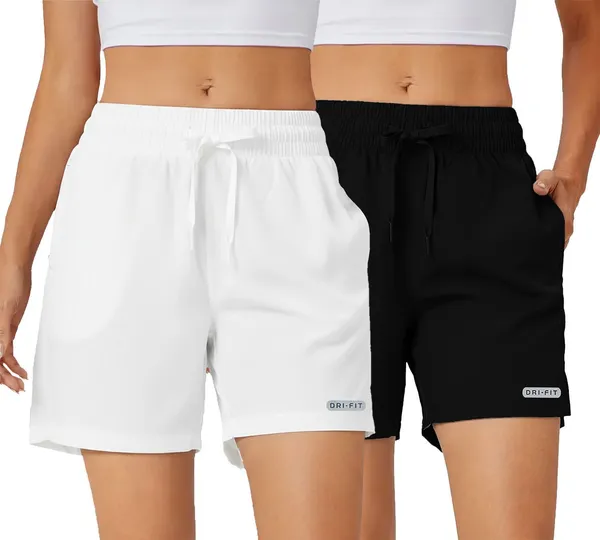 Black_Polyester_Regular_Shorts_For_Women