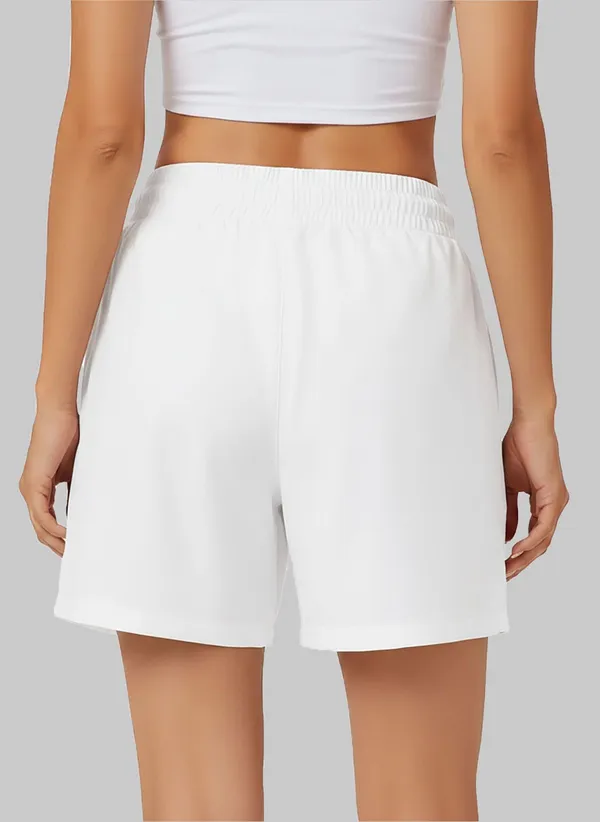 Black_Polyester_Regular_Shorts_For_Women