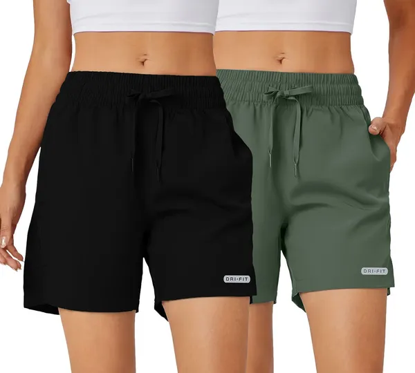 Green_Polyester_Regular_Solid_Shorts_For_Women