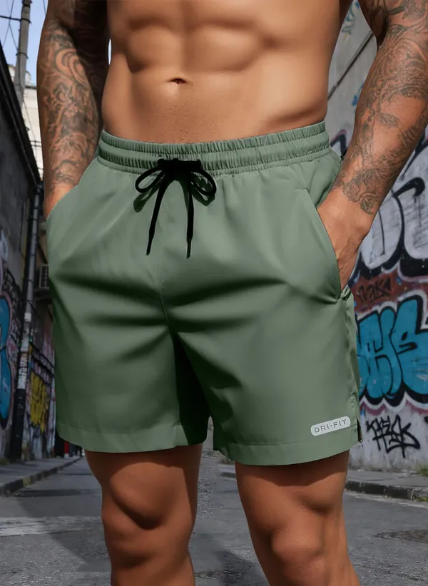 Green_Polyester_Regular_Solid_Shorts_For_Men