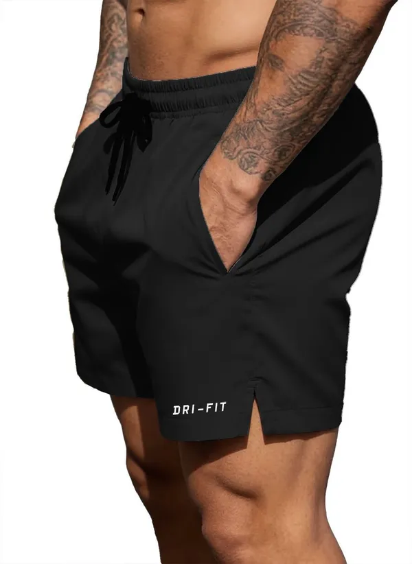 Black_Lycra_Regular_Gym_Shorts_For_Men