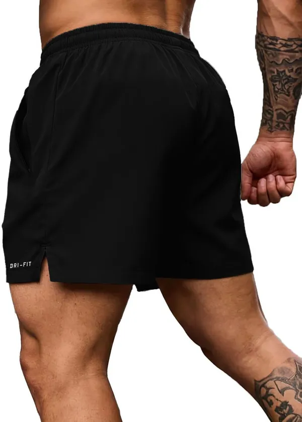 Black_Lycra_Regular_Gym_Shorts_For_Men