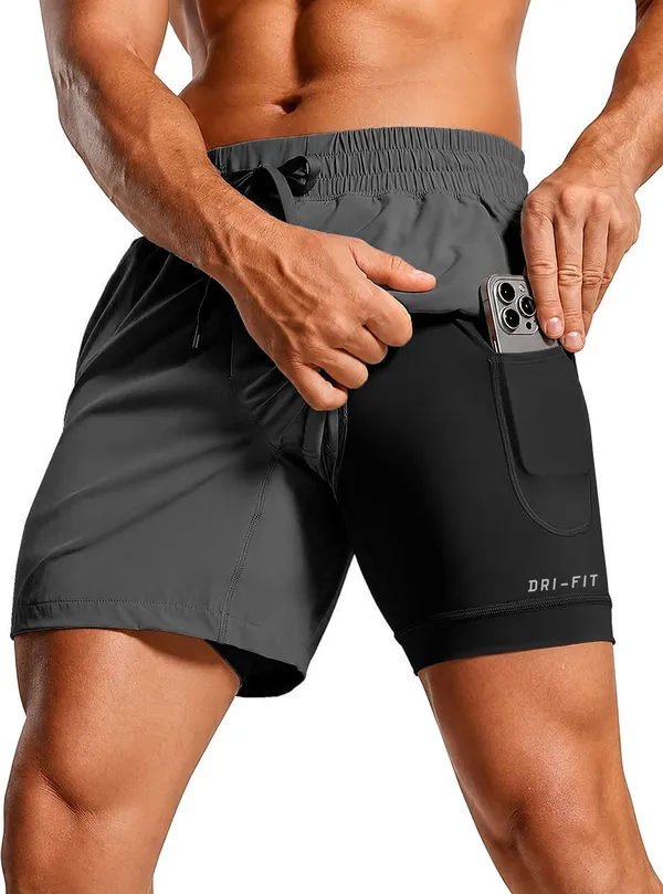 Dark_Grey_Lycra_Regular_Gym_Shorts_For_Men