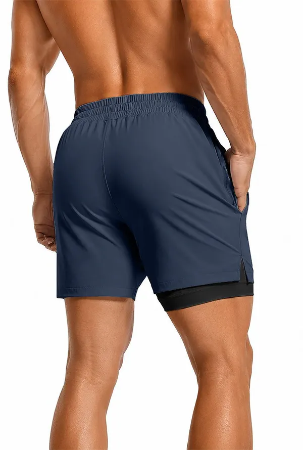 Blue_Lycra_Regular_Fit_Dual_Layer_Gym_Shorts_For_Men