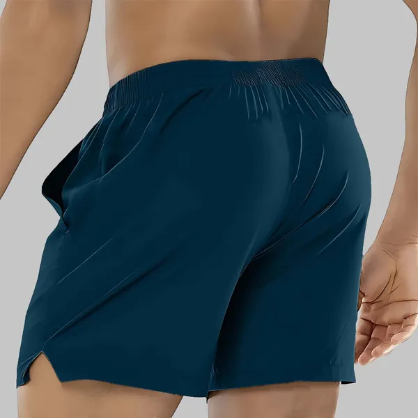 Blue_Lycra_Regular_Shorts_For_Men