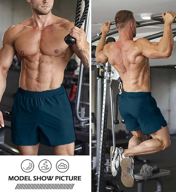 Blue_Lycra_Regular_Shorts_For_Men