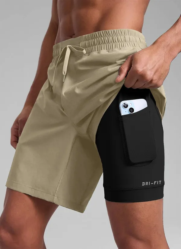 Beige_Lycra_Regular_Gym_Shorts_For_Men