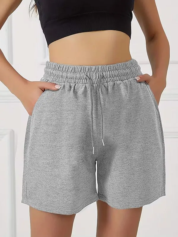 Grey_Cotton_Regular_Fit_Sports_Shorts_For_Women