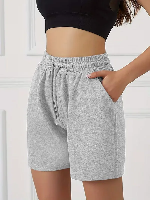 Grey_Cotton_Regular_Fit_Sports_Shorts_For_Women