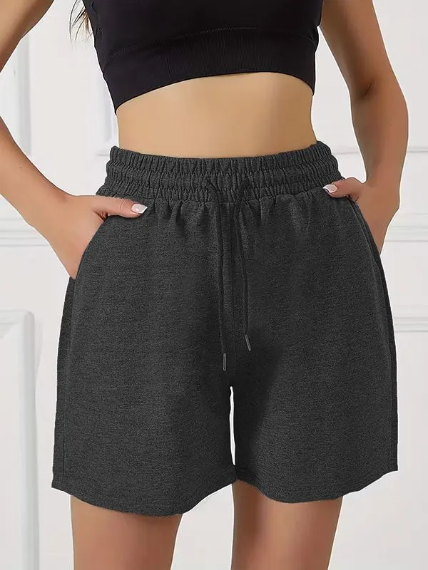 Dark_Grey_Cotton_Regular_Casual_Shorts_For_Women