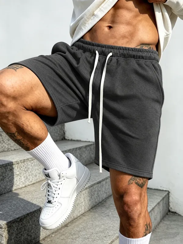 Dark_Grey_Cotton_Regular_Sports_Shorts_For_Men