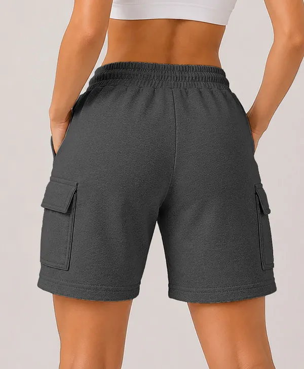 Dark_Grey_Cotton_Regular_Fit_4_Pocket_Shorts_For_Women