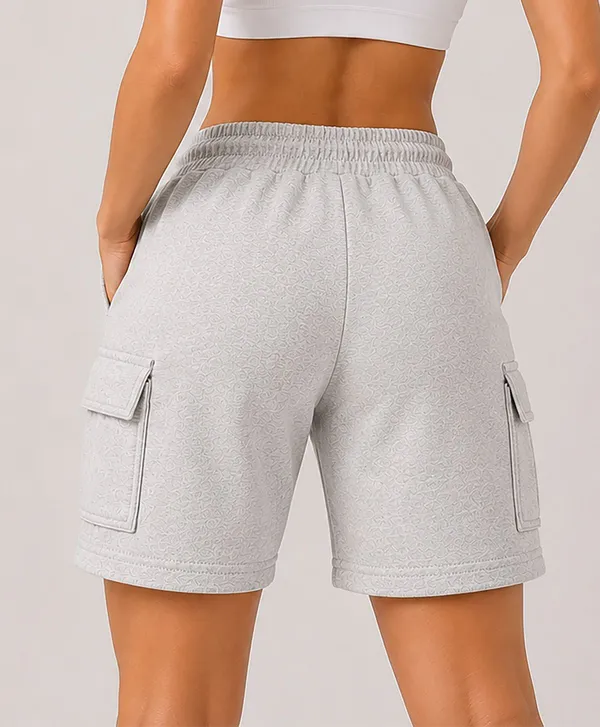 Grey_Cotton_Regular_Fit_4_Pocket_Shorts_For_Women