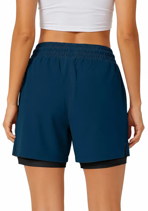 Pravaha_Blue_Lycra_Dri_Fit_2_In_1_Gym_Shorts_For_Women