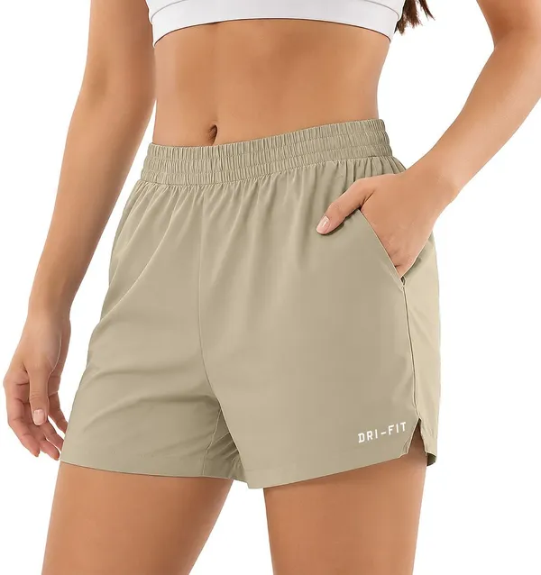 Beige_Polyester_Regular_Printed_Shorts_For_Women