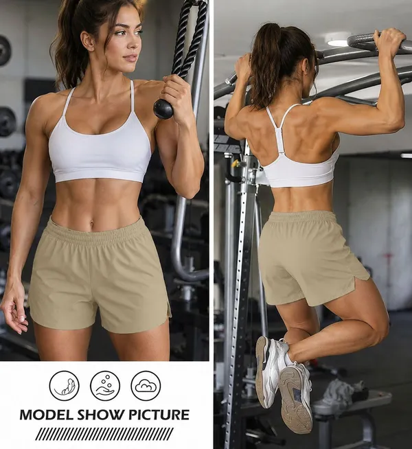 Beige_Polyester_Regular_Printed_Shorts_For_Women